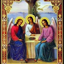 Оригинал схемы вышивки «Святая троица» (№1849729)