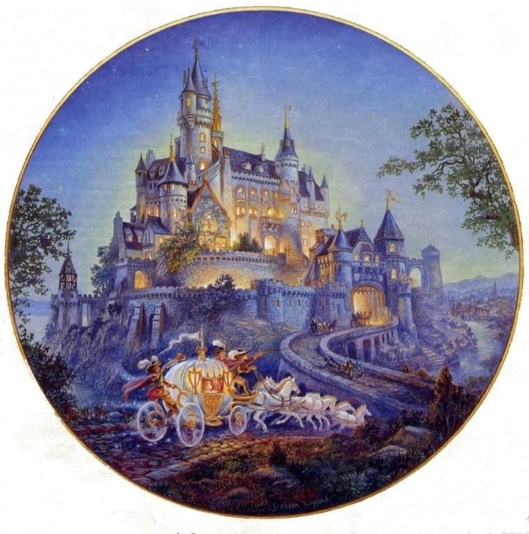 Замок из сказки "Золушка" - сказка, замок, карета - оригинал