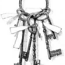 Оригинал схемы вышивки «ключи» (№1854327)
