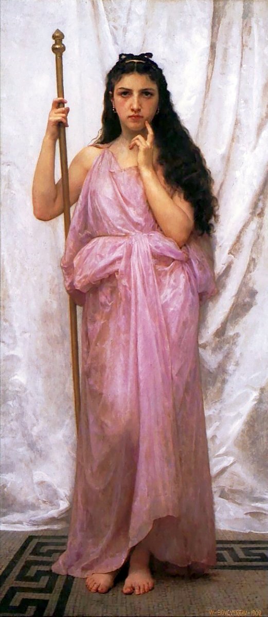 античная девушка - картина, портрет, девушка - оригинал