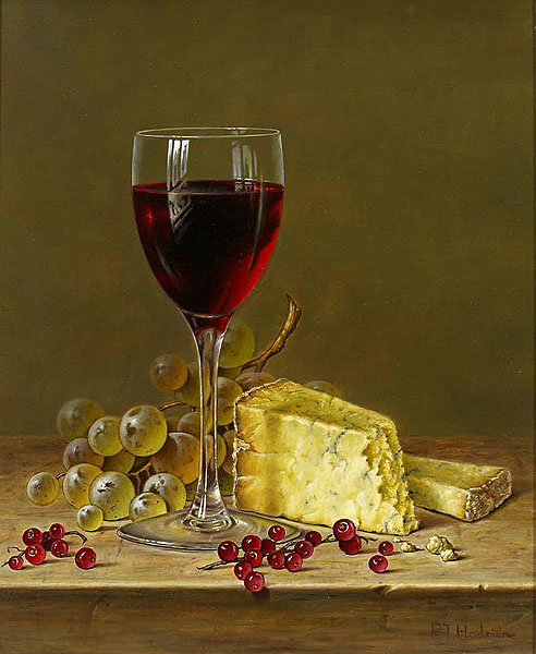 вино и сыр - натюрморт, искусство, картина, для кухни, вино - оригинал