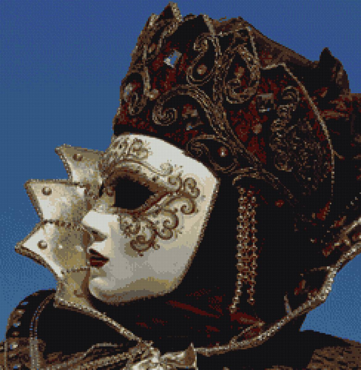 коломбина 1 - венеция, маска - предпросмотр