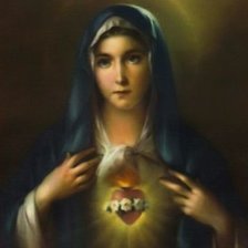 Схема вышивки «Сердце Марии католичческая»