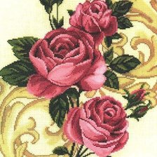 Оригинал схемы вышивки «розы» (№1863983)