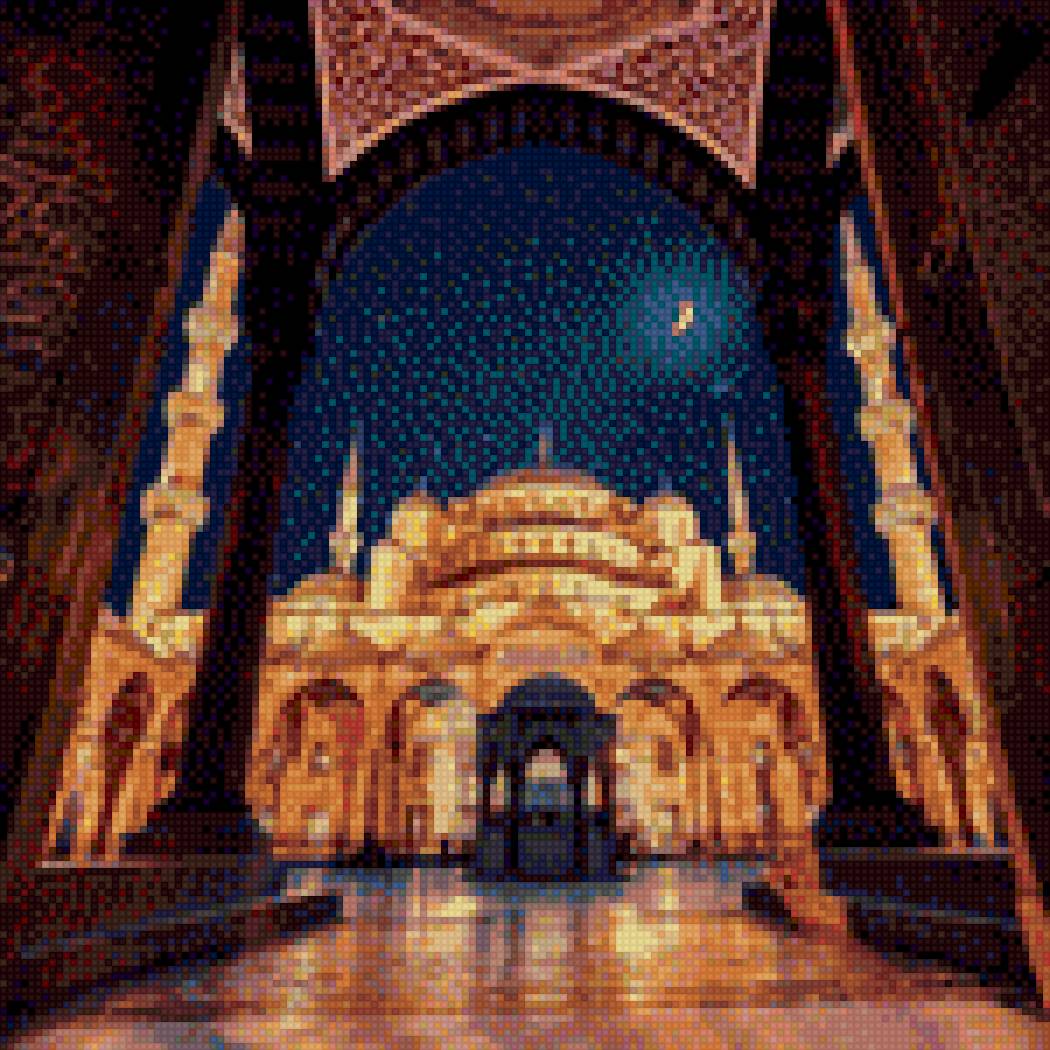 Ночь в Стамбуле - стамбул, голубая мечеть, турция, мечеть - предпросмотр