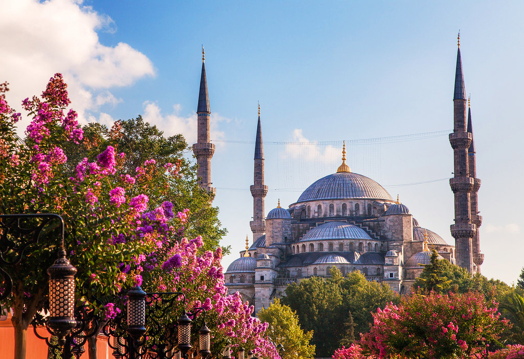 Весна в Стамбуле - турция, голубая мечеть, стамбул, мечеть - оригинал