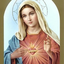 Оригинал схемы вышивки «Непорочное сердце Марии» (№1864578)