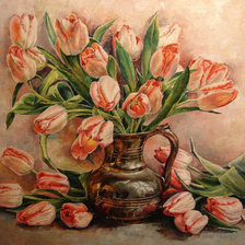Оригинал схемы вышивки «Букет тюльпанов» (№1874622)