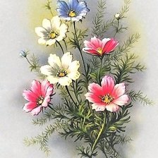 Оригинал схемы вышивки «цветы» (№1876978)