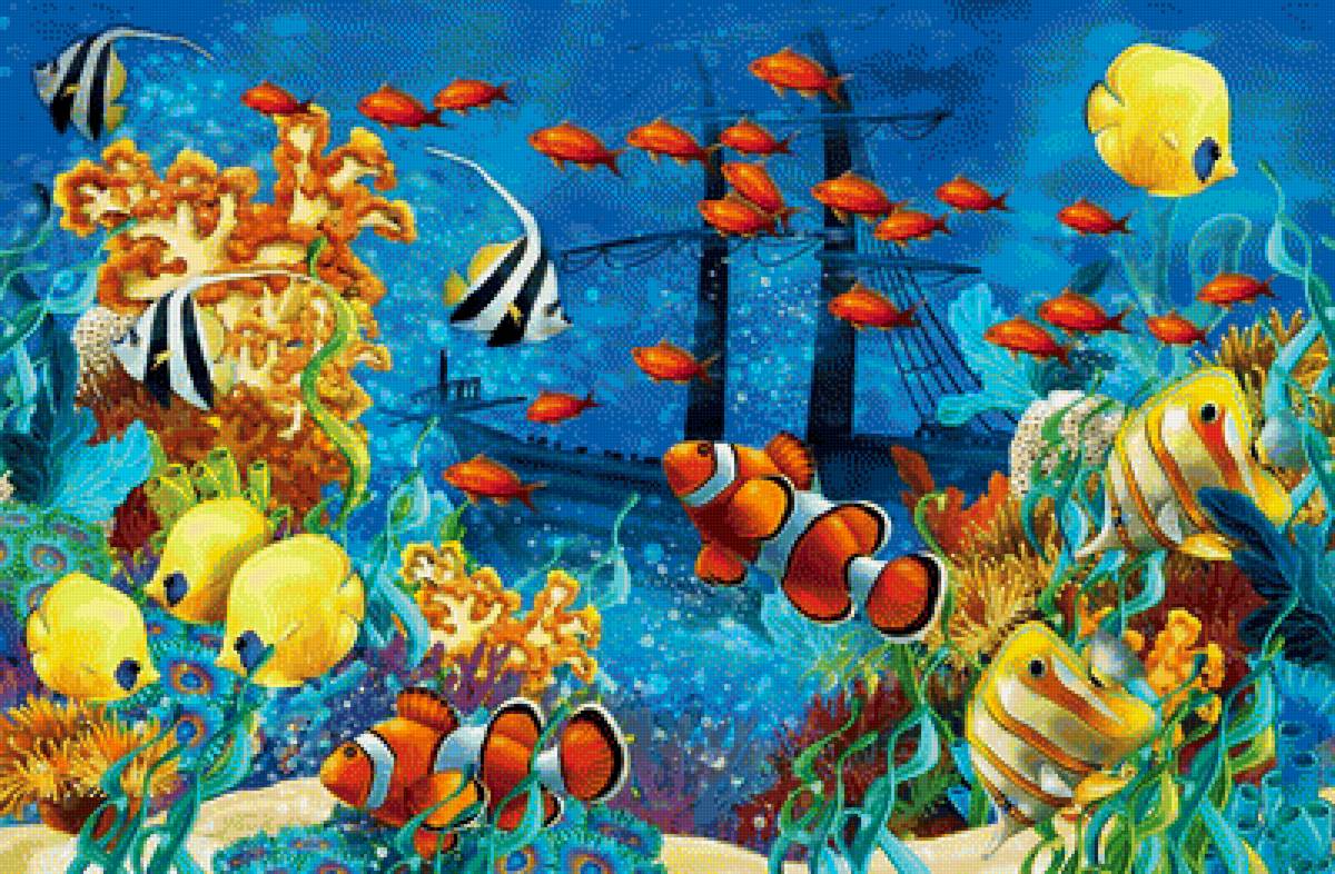 Подводный мир - кораллы, море, рыбы, подводный мир - предпросмотр