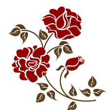Оригинал схемы вышивки «роза» (№1887951)