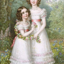 Оригинал схемы вышивки «Сестрички» (№1889170)