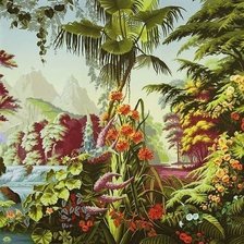 Оригинал схемы вышивки «В тропическом лесу» (№1889188)