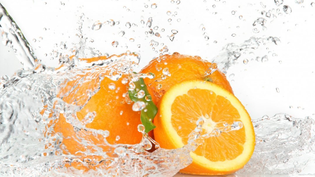 апельсин - апельсин, вода, брызги - оригинал