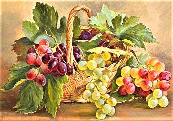 №1892192 - натюрморт, виноград - оригинал