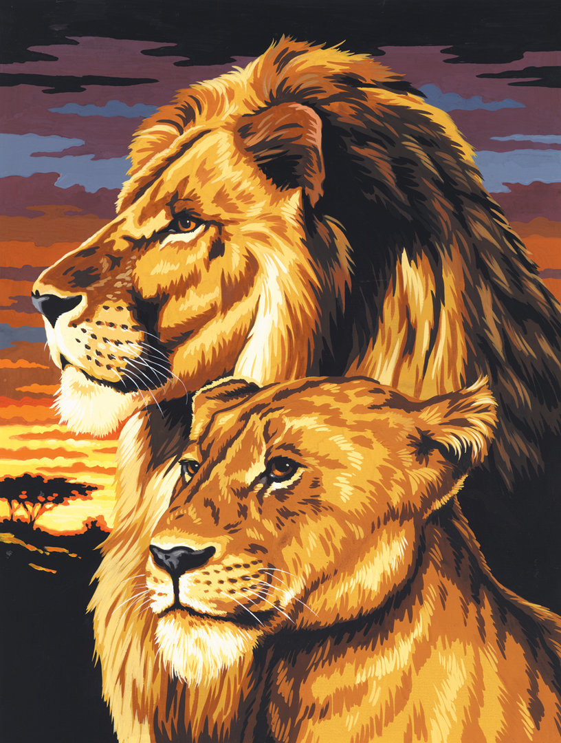 Лев и львица - оригинал