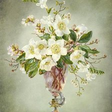 Оригинал схемы вышивки «цветы» (№1897396)
