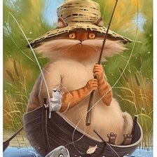 кот рыбак