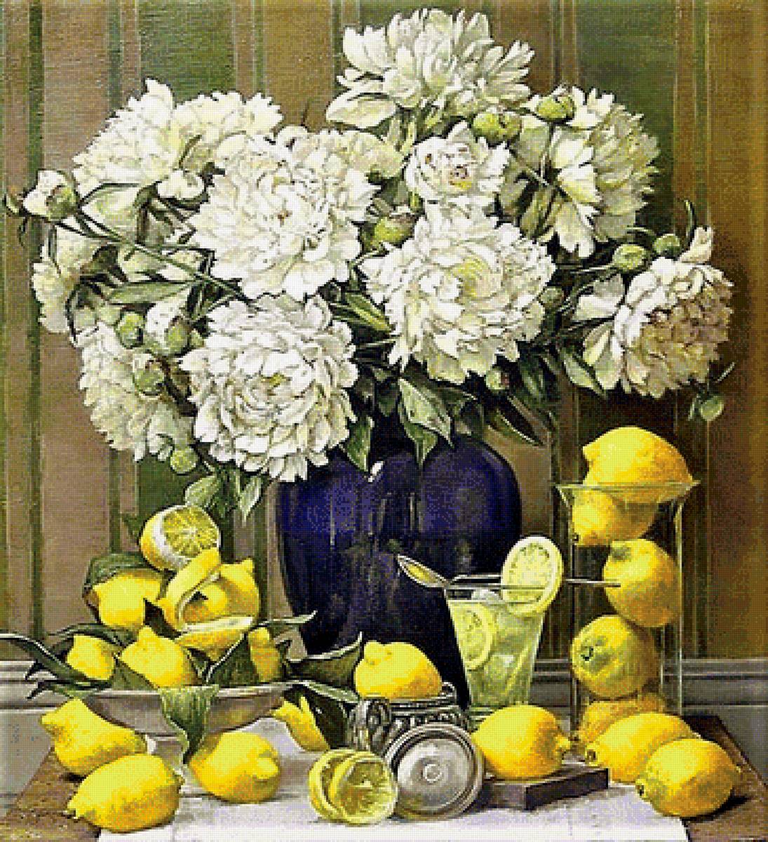 №1899585 - лимоны, пионы - предпросмотр