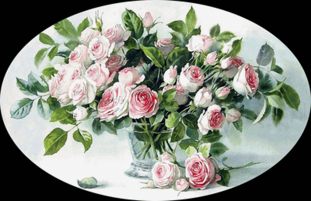 Серия "Розы". - цветы, букет, розы, флора - предпросмотр