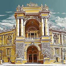 Оригинал схемы вышивки «Оперный театр. А.Оглушевич» (№1904260)