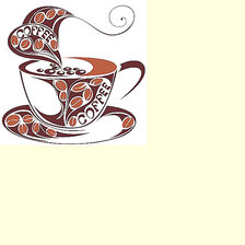 Оригинал схемы вышивки «Кофе» (№1907390)