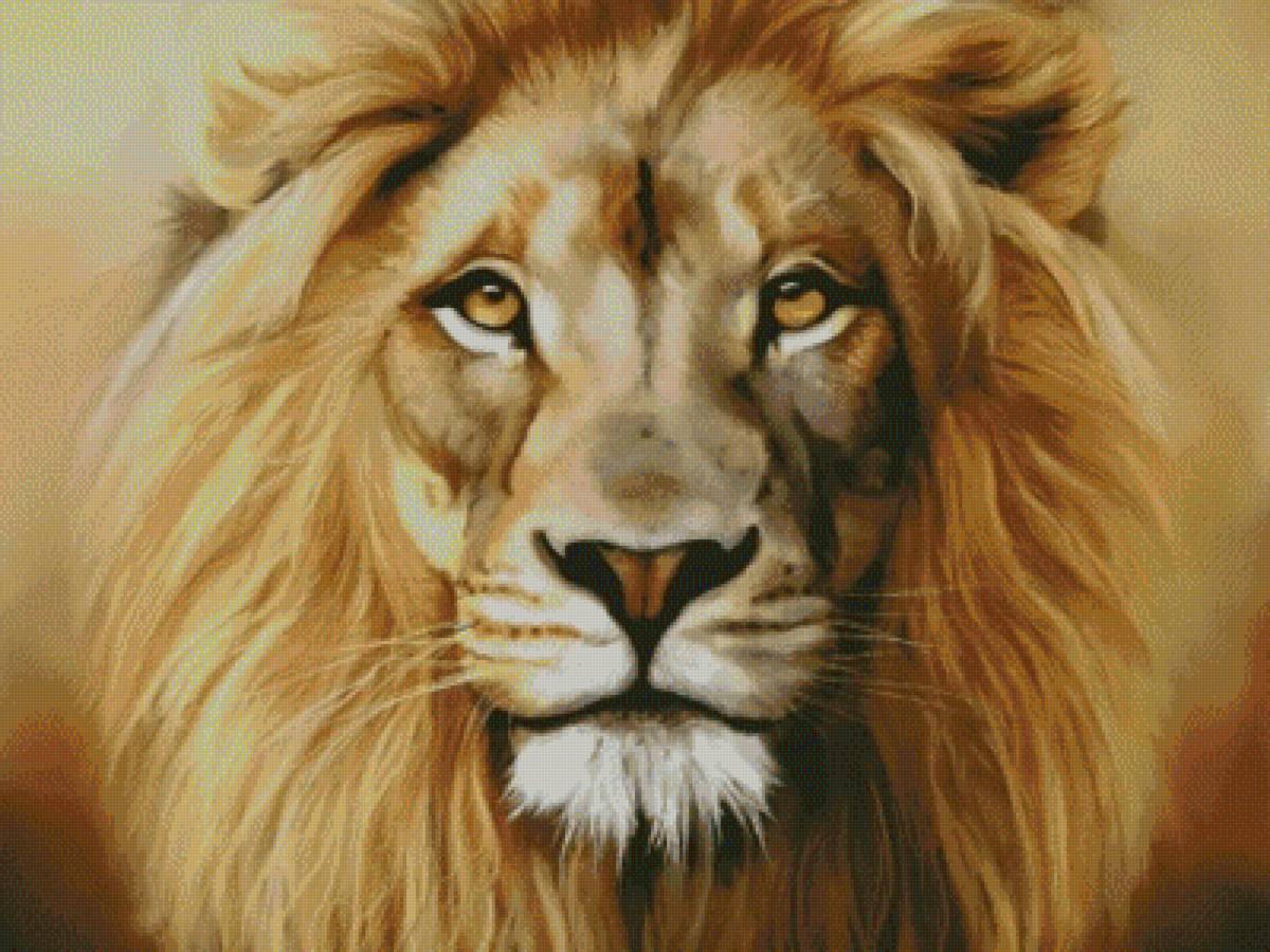 Fire Lion. - animals. - предпросмотр