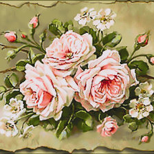 Схема вышивки «Картина. Розы.»