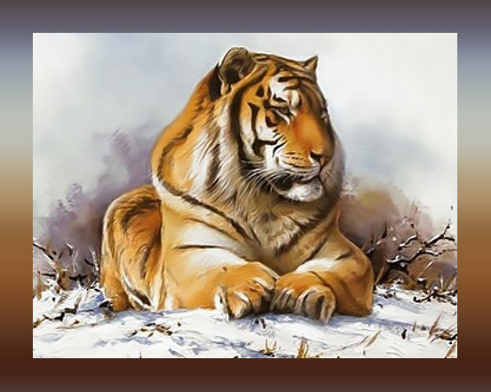 Величавый тигр - тигр хищник - оригинал