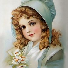 Оригинал схемы вышивки «dievča v modrom» (№1925981)