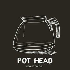 Схема вышивки «Pot Head ~ Coffee that is!»