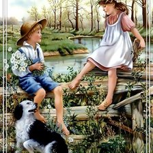 Оригинал схемы вышивки «Счастливое детство.» (№1936322)