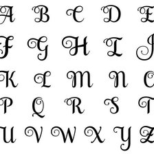 Схема вышивки «alfabeto»