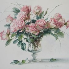 Оригинал схемы вышивки «розы» (№1940983)
