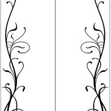 Схема вышивки «Контурный узор-арка»