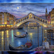Схема вышивки «Вечерняя Венеция.»