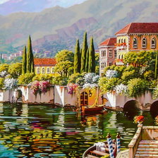 Схема вышивки «Varenna - Lake Como, Italy.»