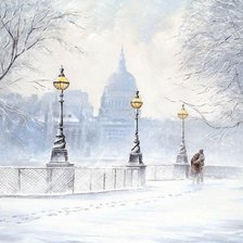 Оригинал схемы вышивки «Зима в Париже» (№1955144)