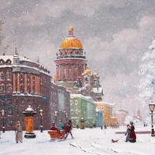 Зима в Санкт-Петербурге /худ. А.Александровский/