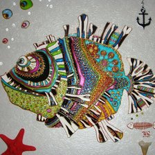 Схема вышивки «рыба»