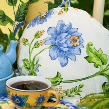 Оригинал схемы вышивки «чашка чая» (№1957374)
