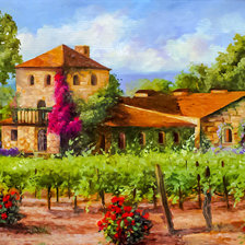 Winery Painting.