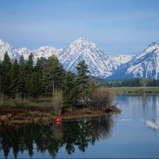 Схема вышивки «горы»