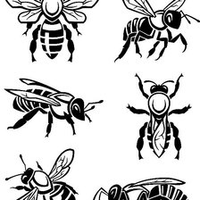 Схема вышивки «Пчелки 2»