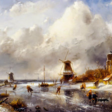 Схема вышивки «Dutch Landscape-2.»