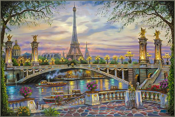 Paris Memories. - robert finale paintings.scenarys.cityscapes. - оригинал