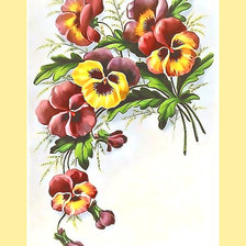 Оригинал схемы вышивки «цветы» (№1968175)