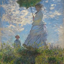 Схема вышивки «Woman with a Parasol - Madame Monet and Her Son, 1875»