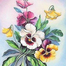 Оригинал схемы вышивки «цветы» (№1969943)