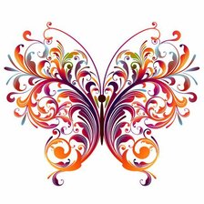Оригинал схемы вышивки «бабочка» (№1973494)